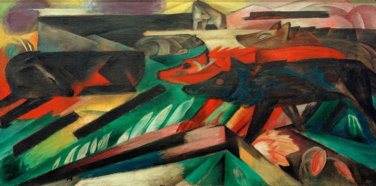 The Wolves (Balkan War) by Franz Marc