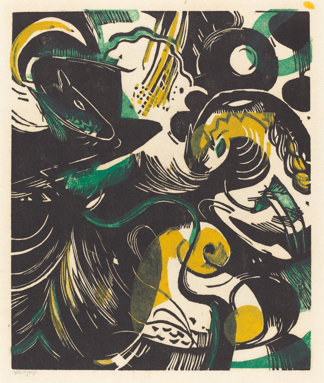 Genesis II Creation Story II by Franz Marc