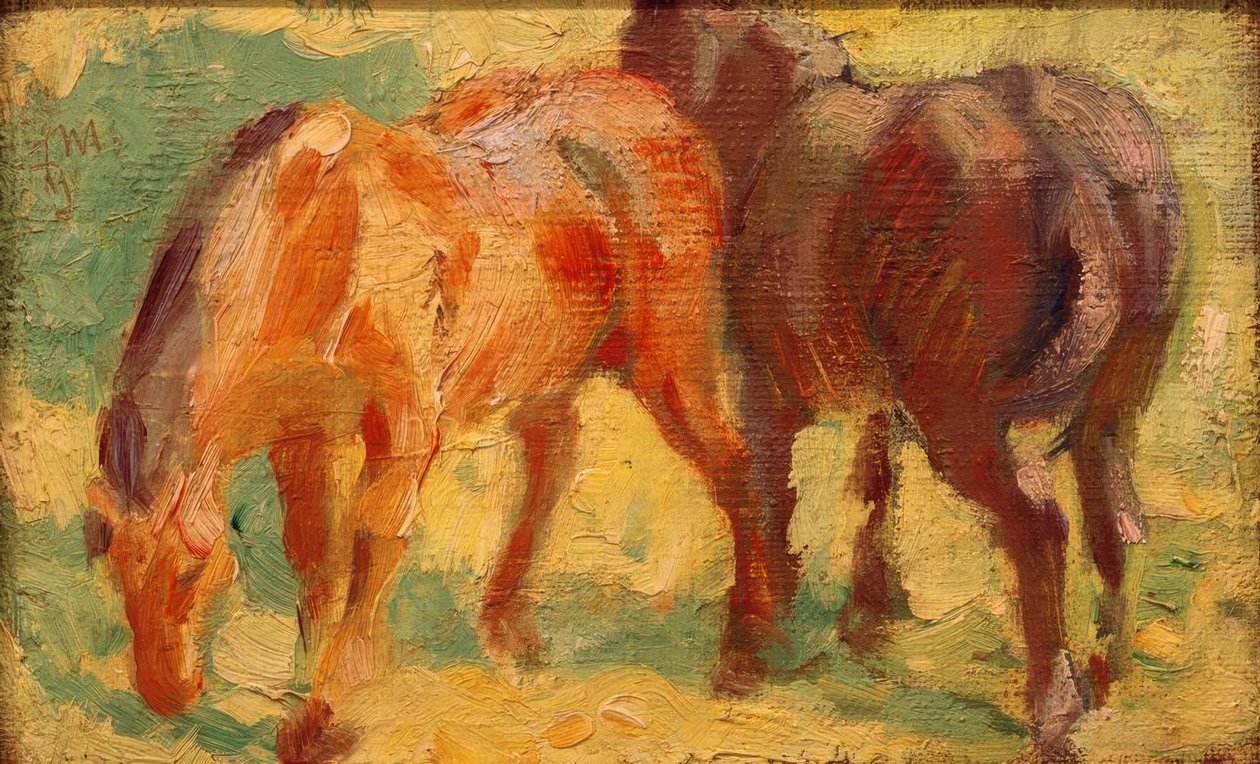 Small Horse Picture by Franz Marc