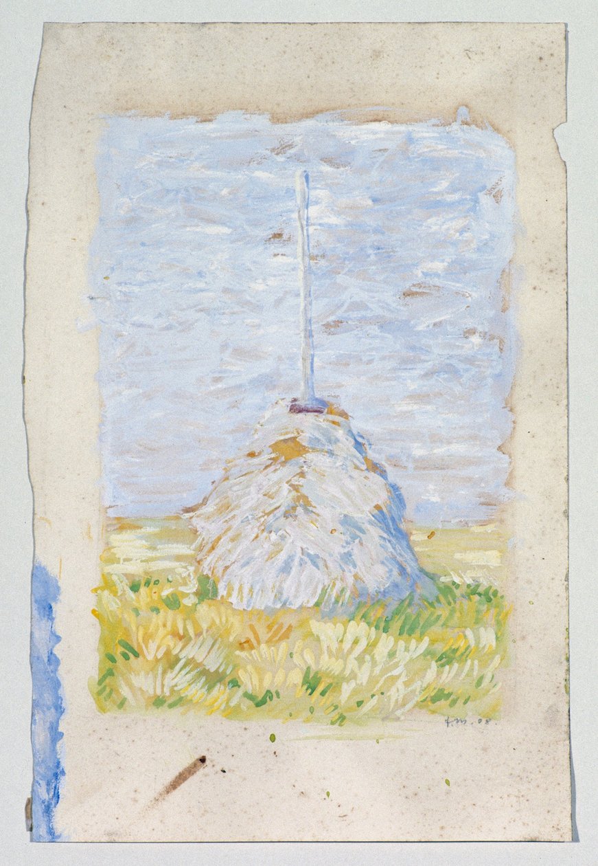 Small Reed Squat near Brunnenbach by Franz Marc
