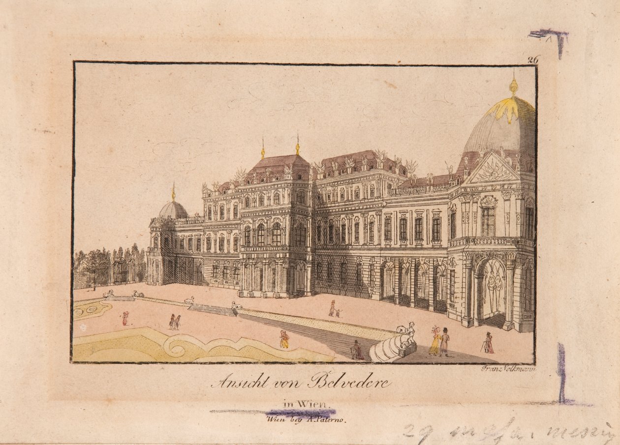 View of Belvedere by Franz Volkmann
