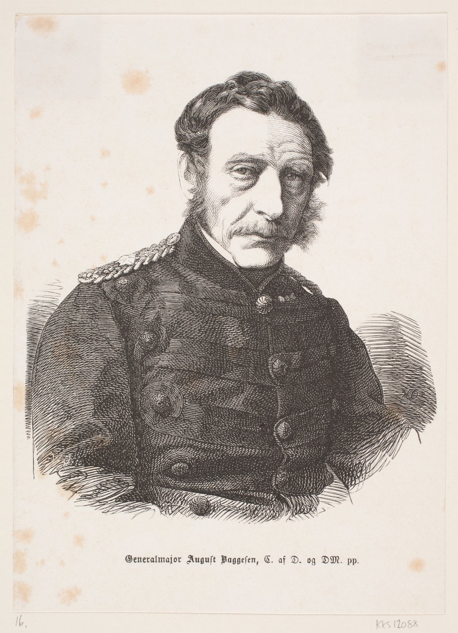 Major General August Baggesen by Franz Wilhelm Obermann