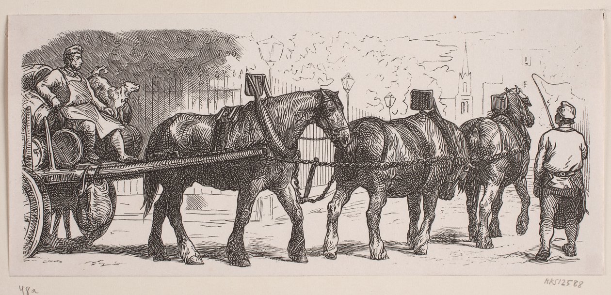 London Brewery Workers by Franz Wilhelm Obermann