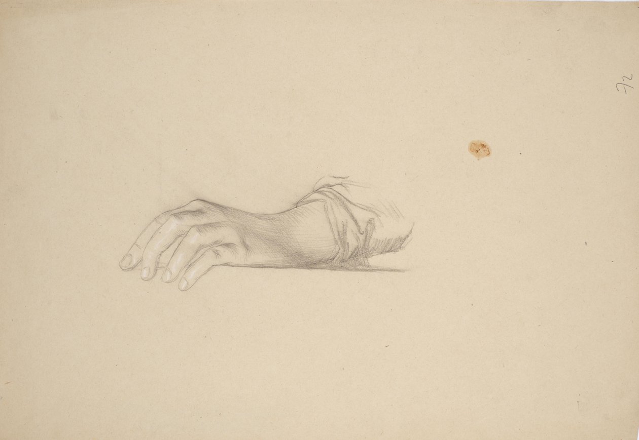 Hand Study by Franz von Matsch