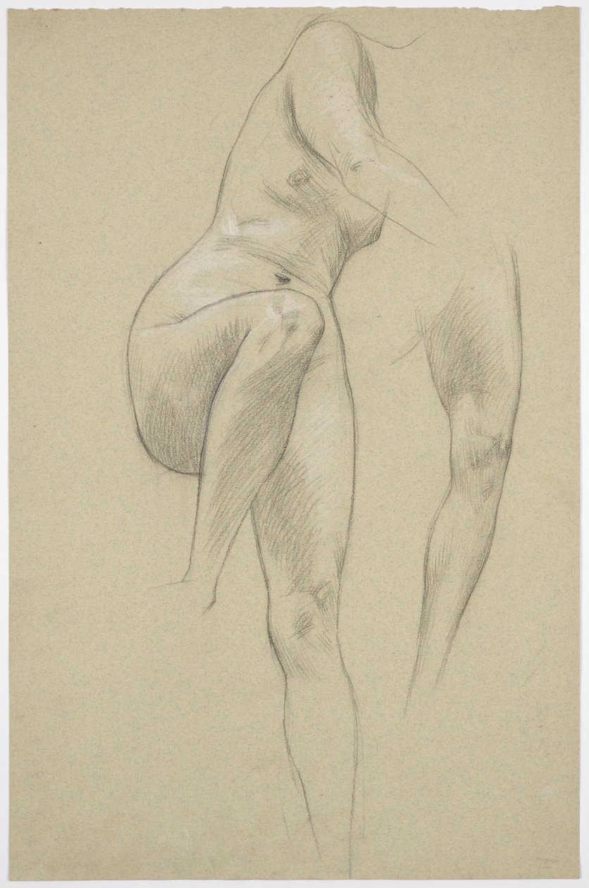 Female Nude Study by Franz von Matsch