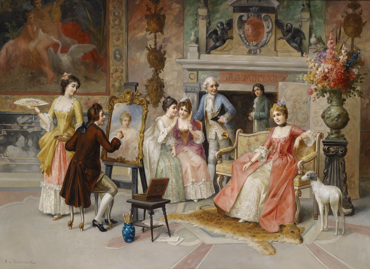 Portrait Painter by Franz von Persoglia