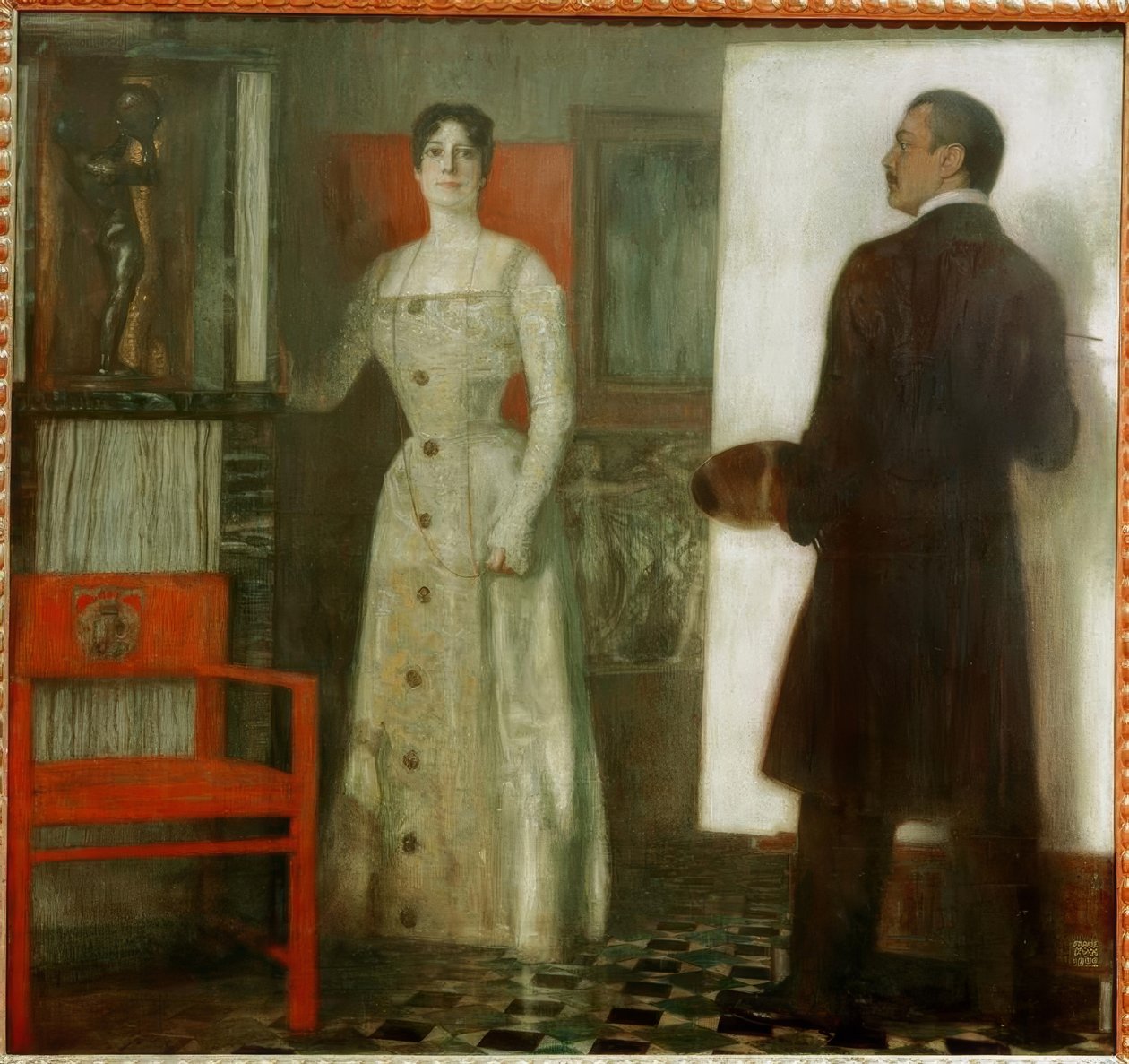 Franz and Mary Stuck in the Studio by Franz von Stuck