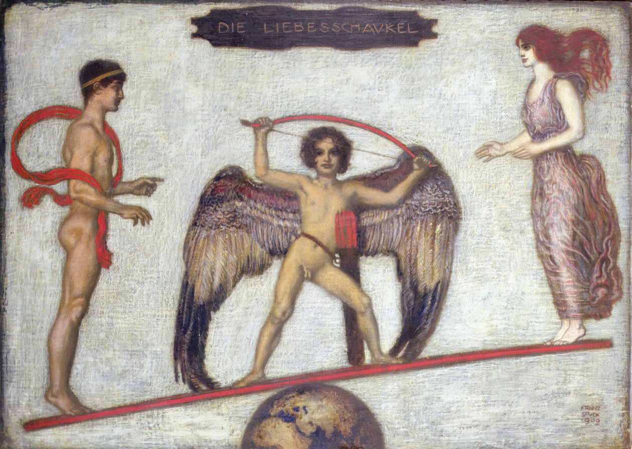 The Love Swing by Franz von Stuck