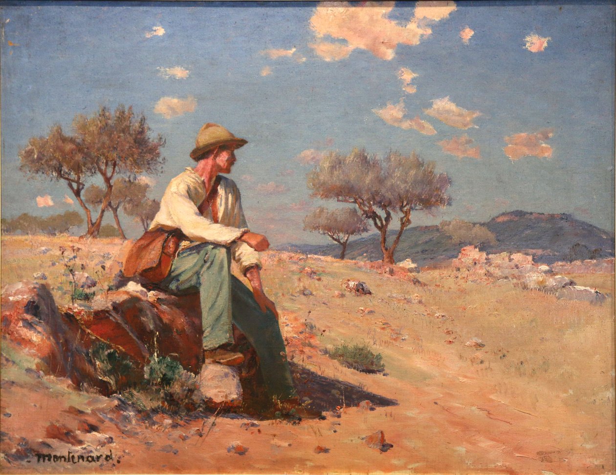 Peasant in the Bessoi Countryside by Frederic Montenard