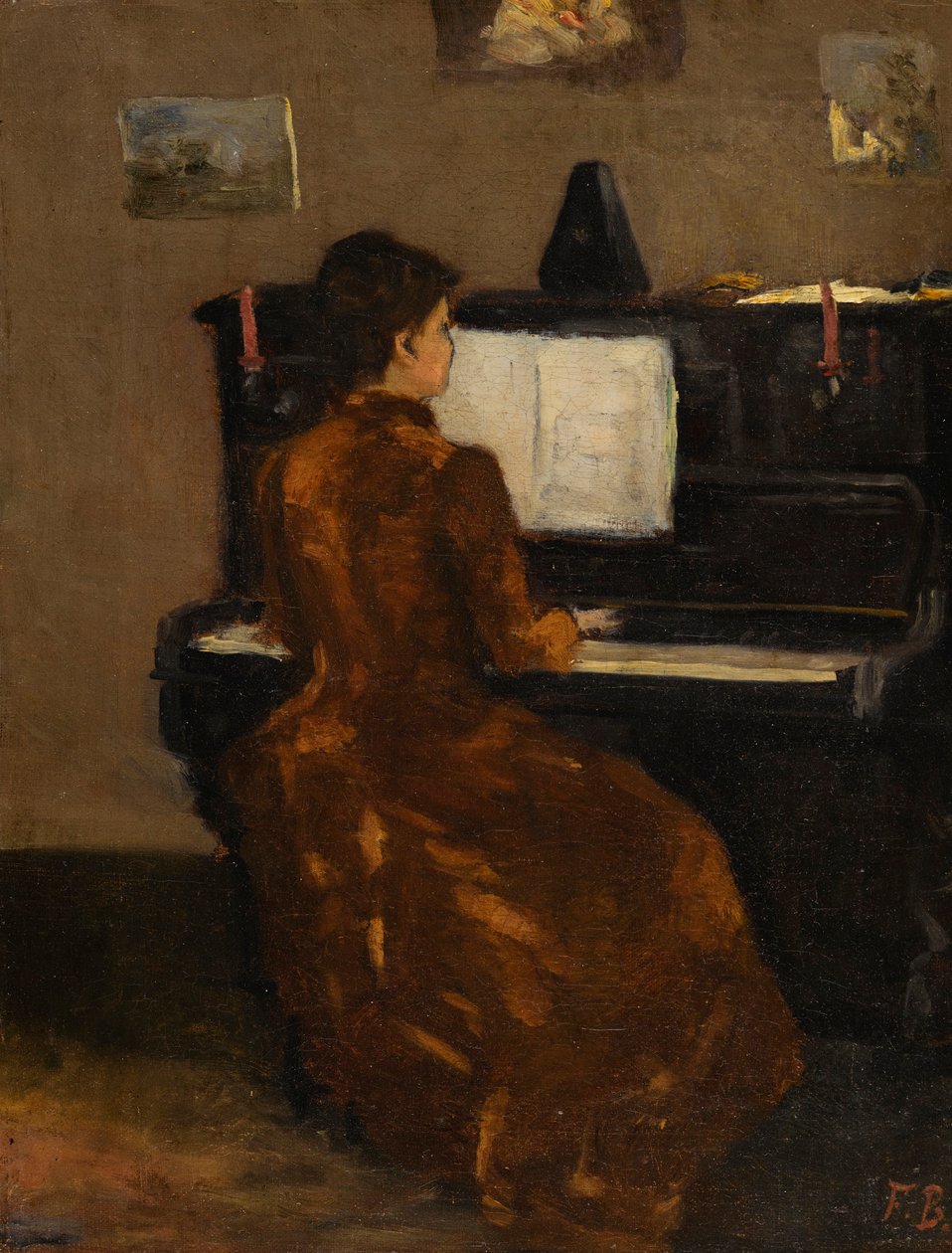 Young Girl at the Piano by Frédéric Bazille
