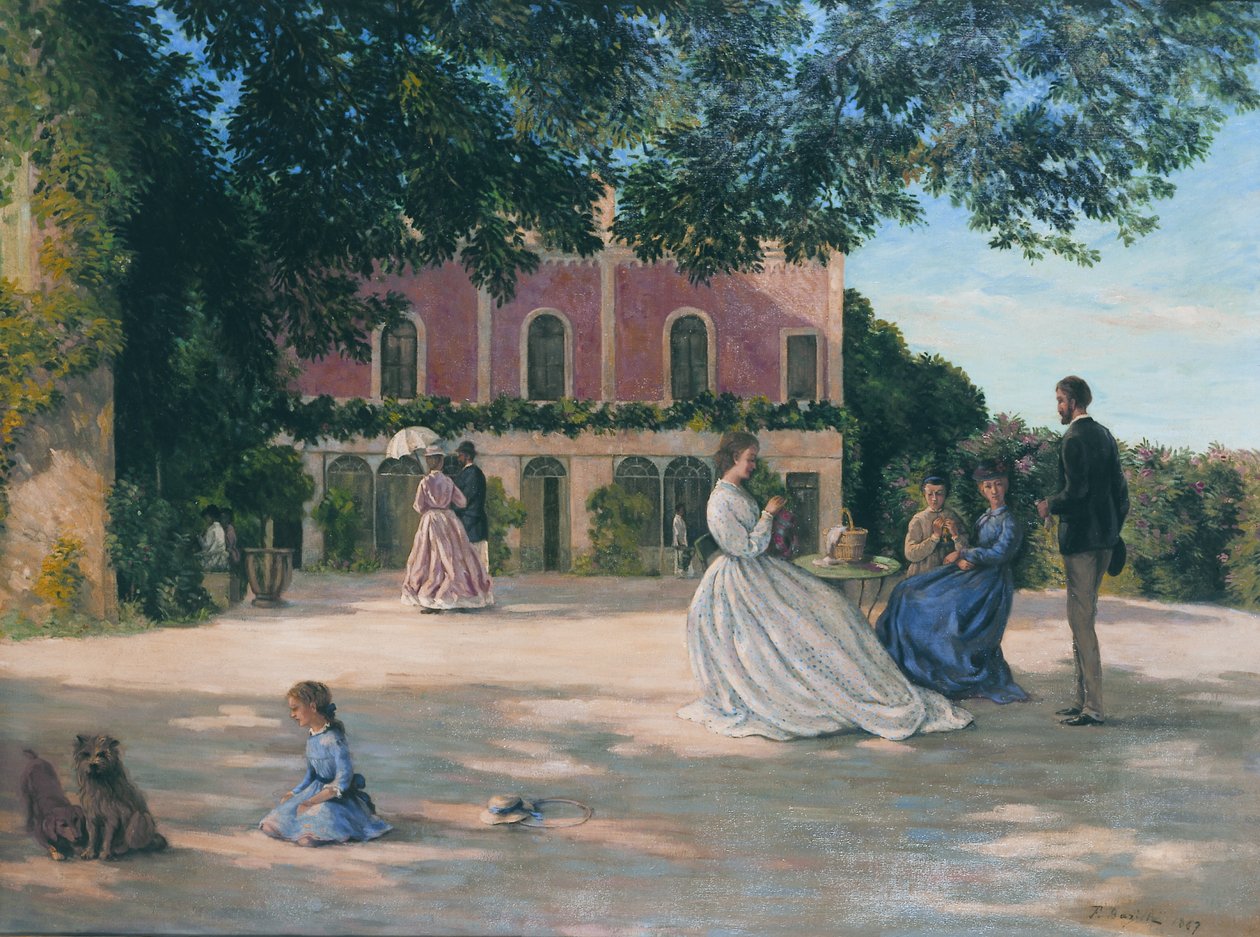 The Terrace of Méric by Frédéric Bazille