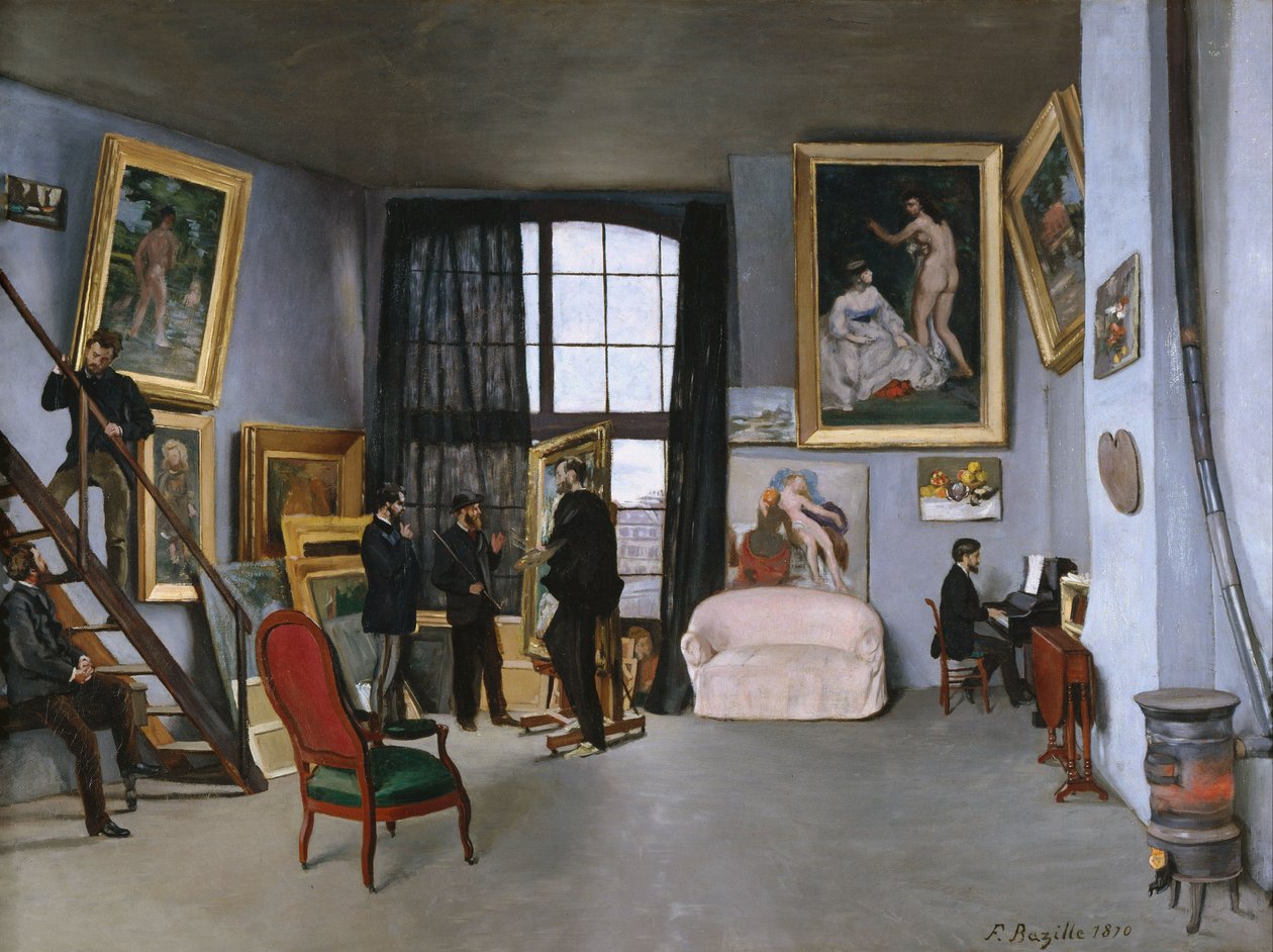 The Studio of Bazille by Frédéric Bazille