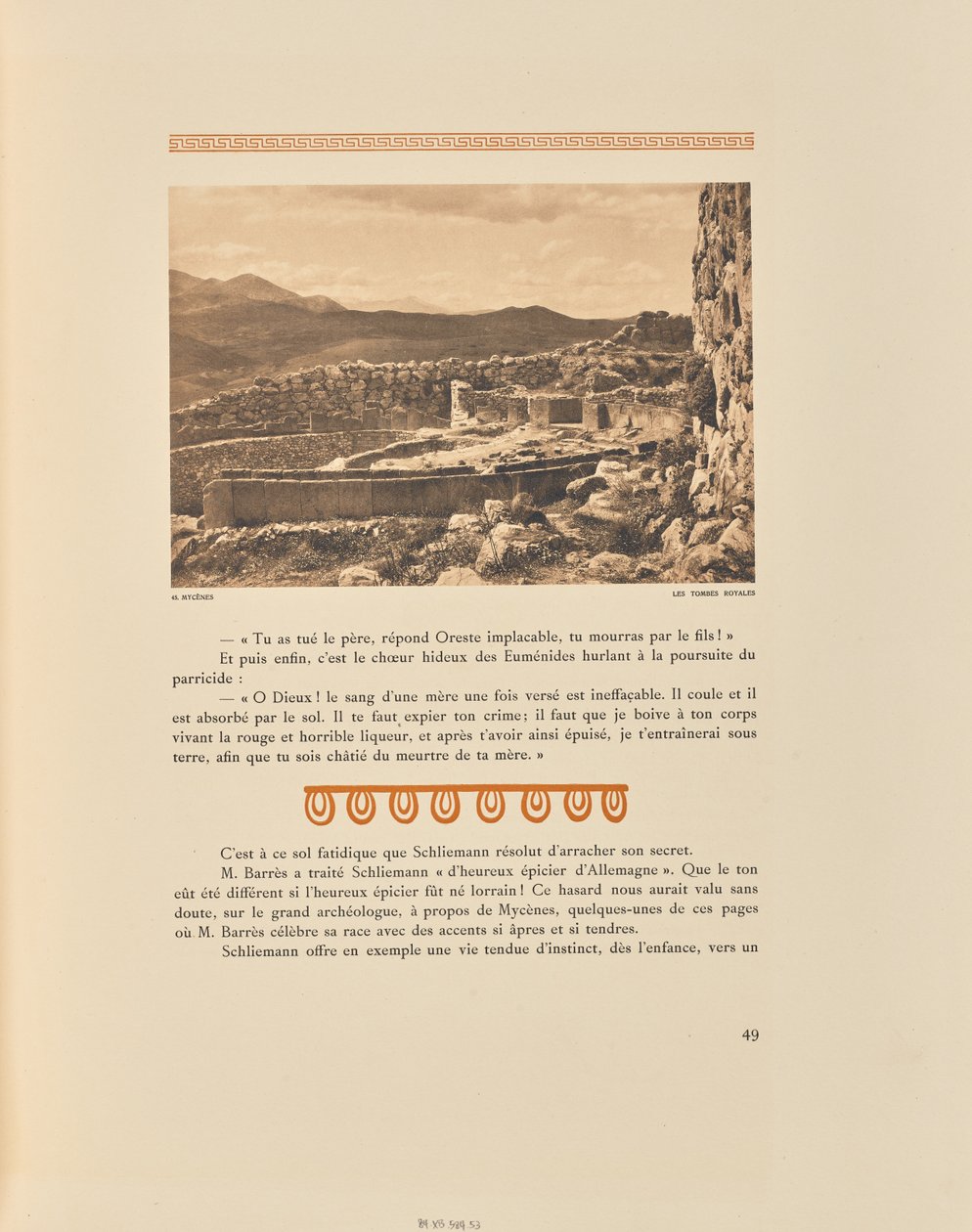 Mycenae, The Royal Tombs by Frédéric Boissonnas