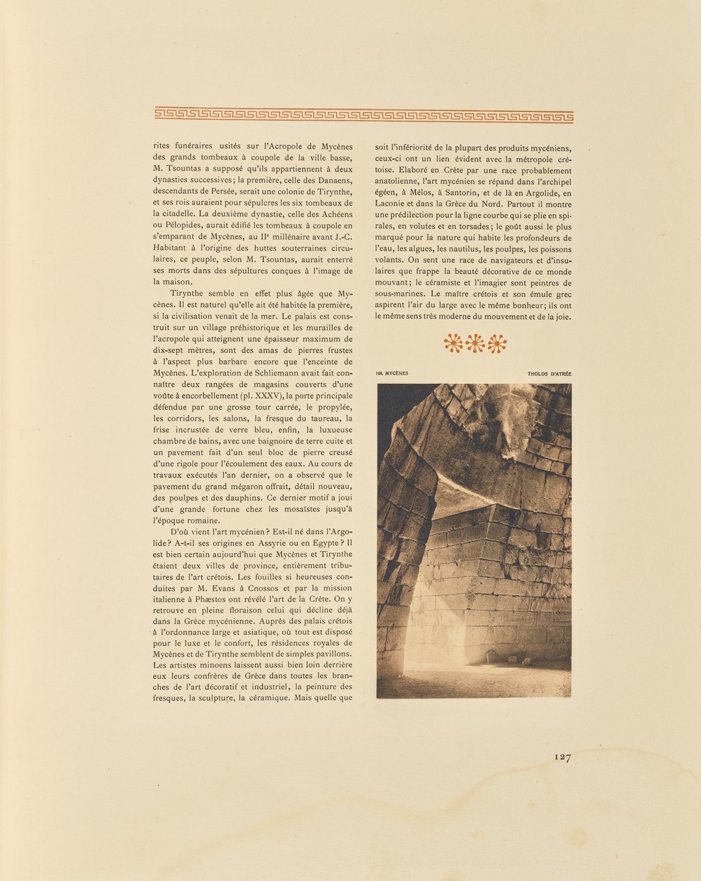 Mycenae. Tholos of Atreus by Frédéric Boissonnas