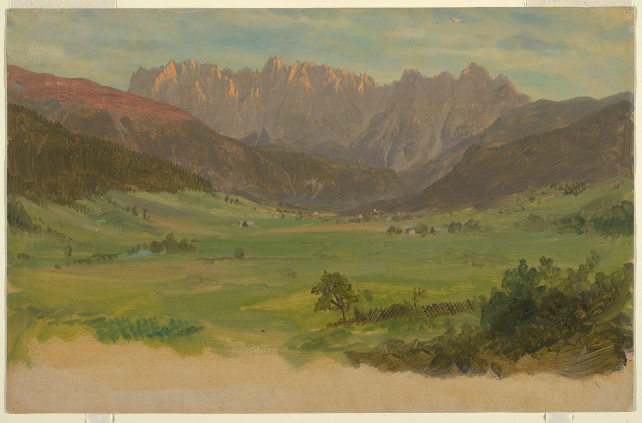 Alpine landscape by Frederic Edwin Church