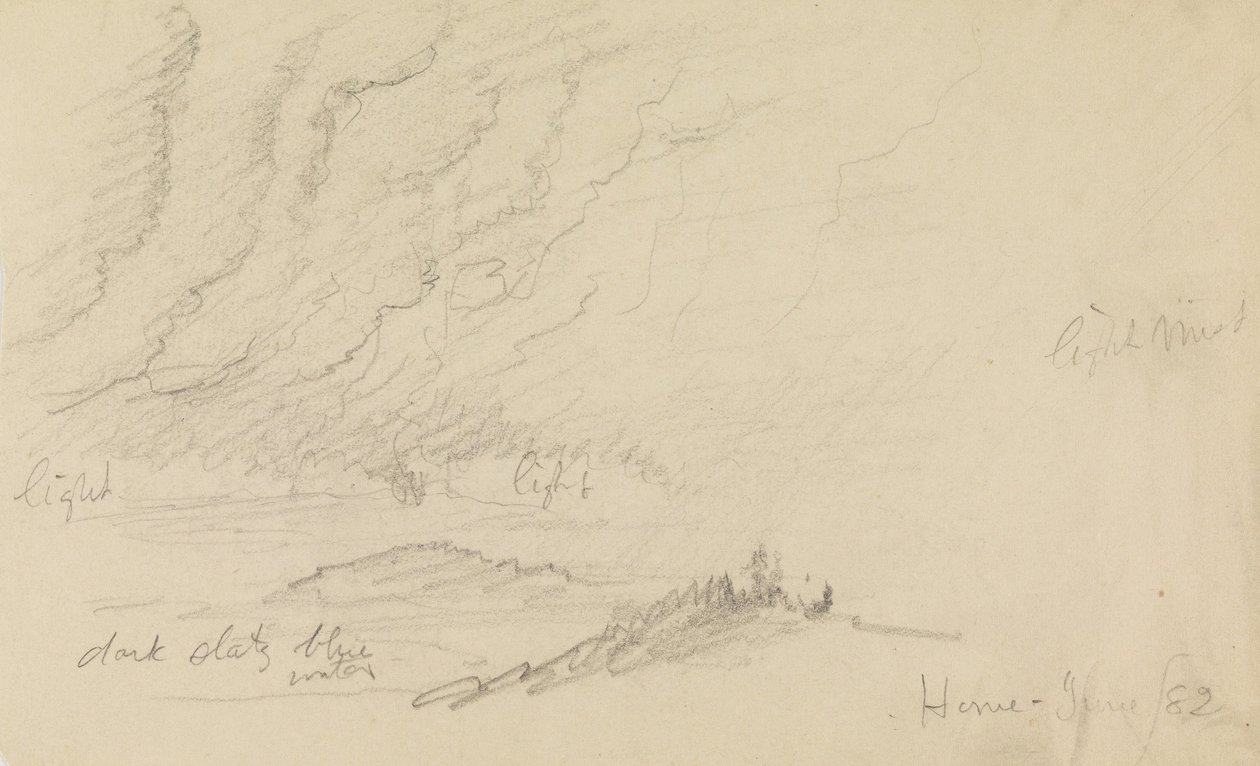 Mist over River and Hills by Frederic Edwin Church