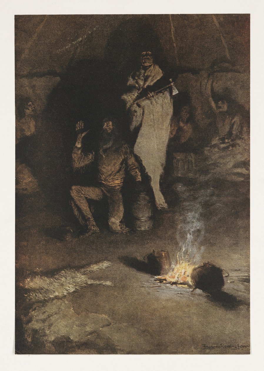 The Guard of the Whisky Trader by Frederic Remington