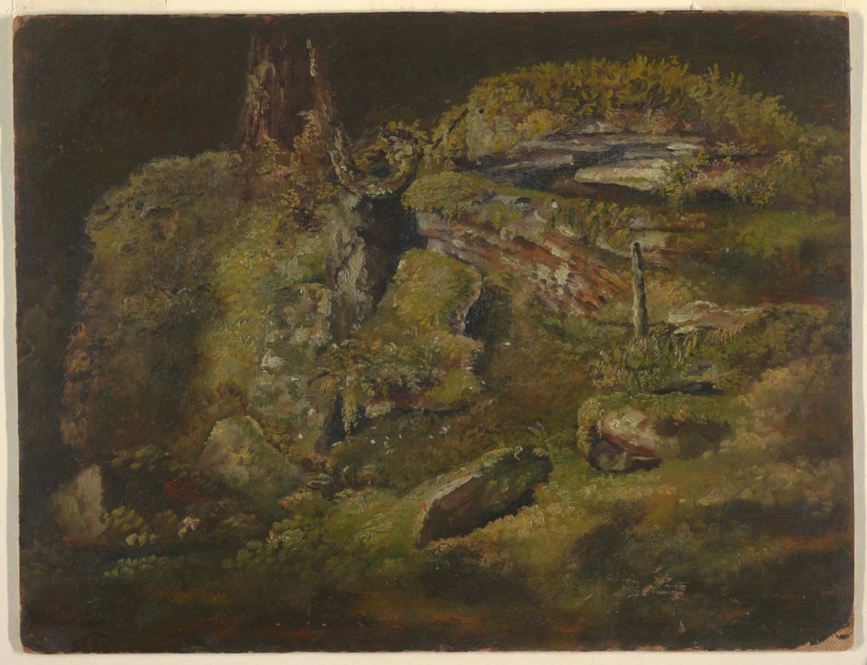 Boulder in the Woods by Frederic Edwin Church