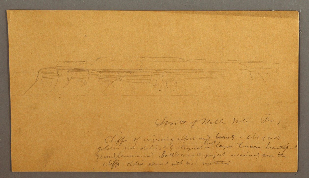 Cliffs, Possibly 1859 by Frederic Edwin Church