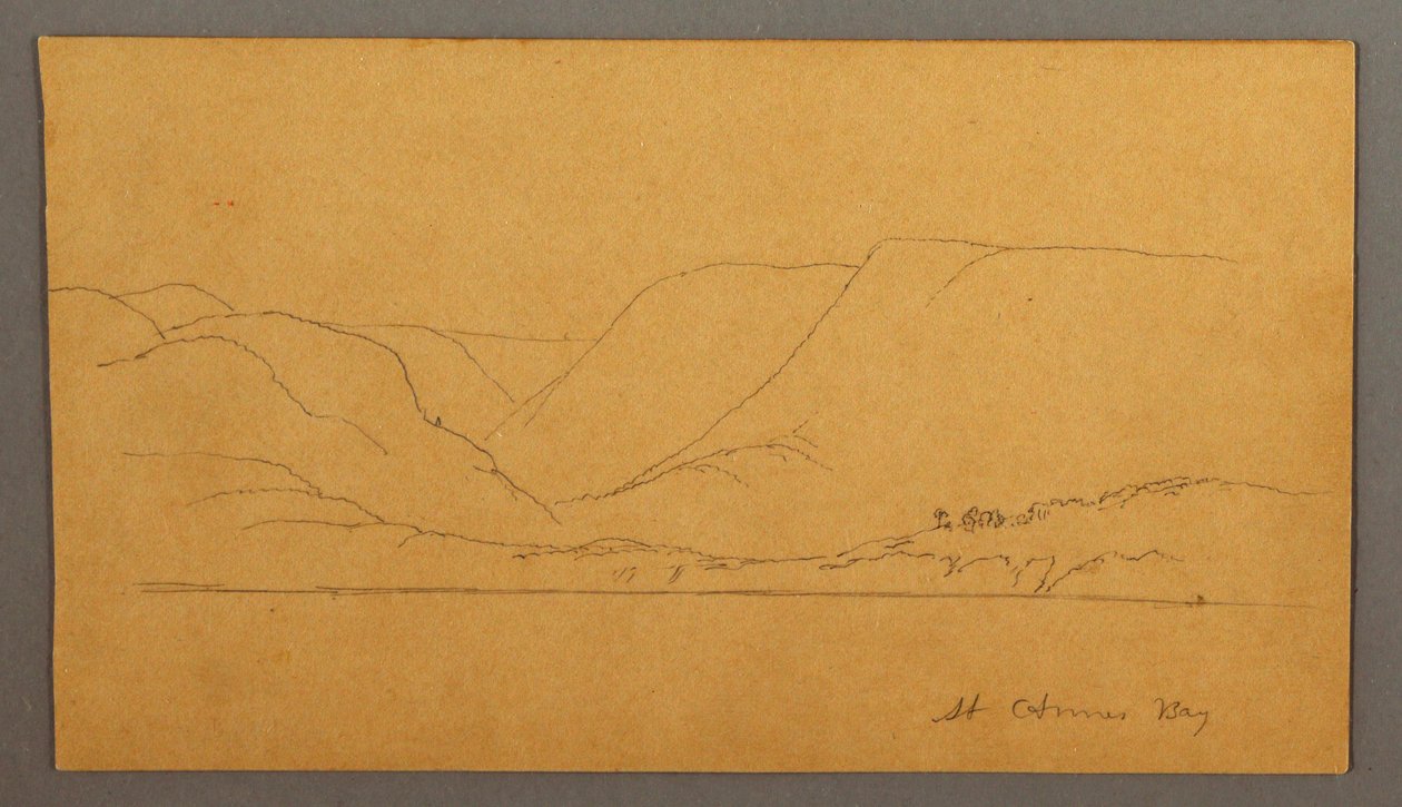 Mountainous bay, possibly 1859 by Frederic Edwin Church