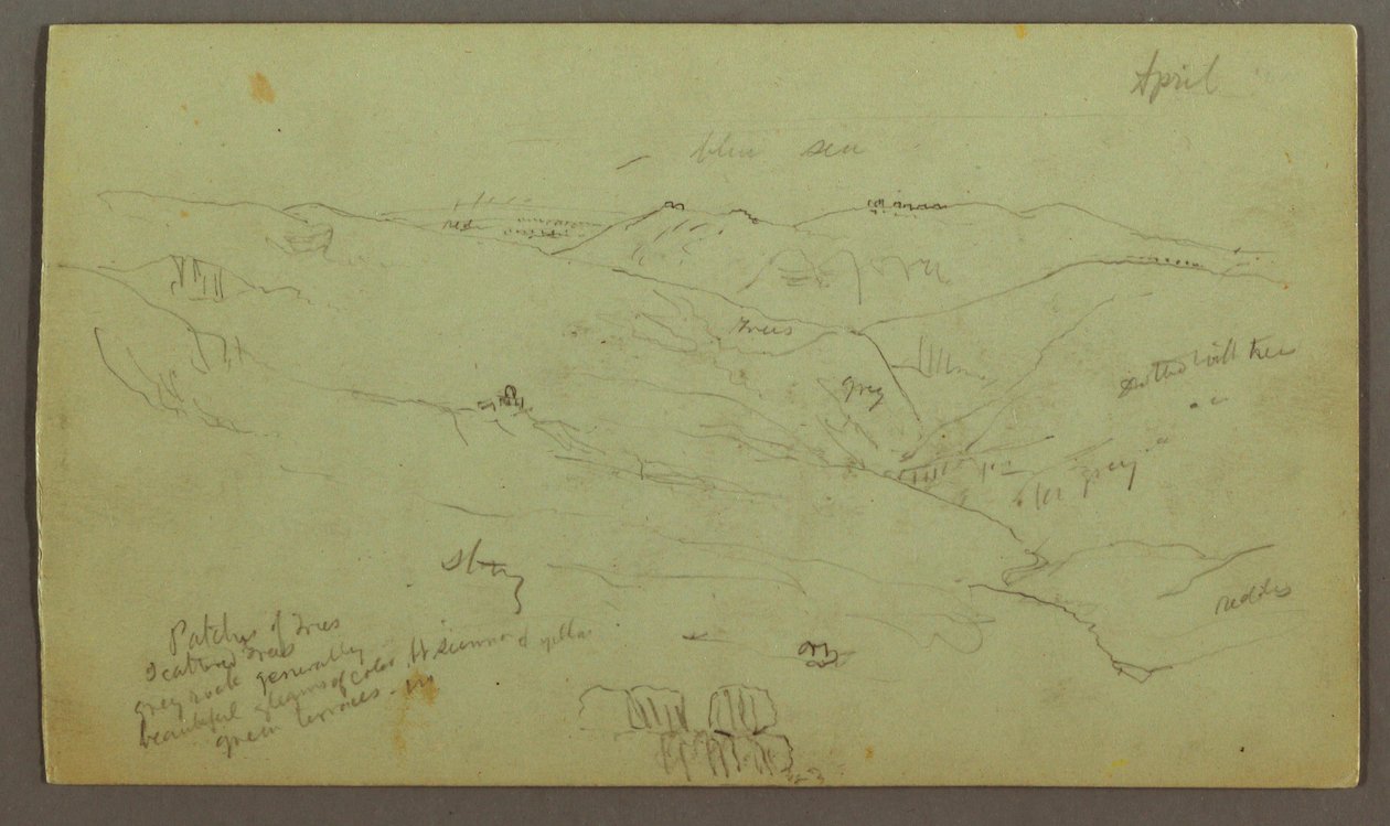Valley, April possibly 1868 by Frederic Edwin Church