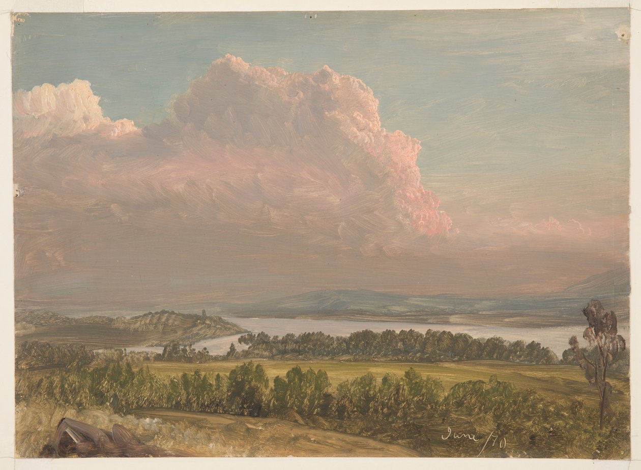 High Clouds across the Hudson by Frederic Edwin Church