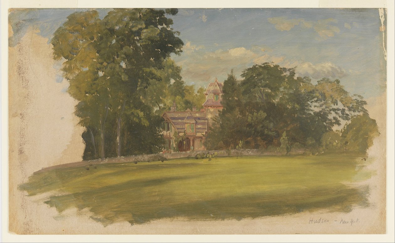 House in Hudson, New York by Frederic Edwin Church