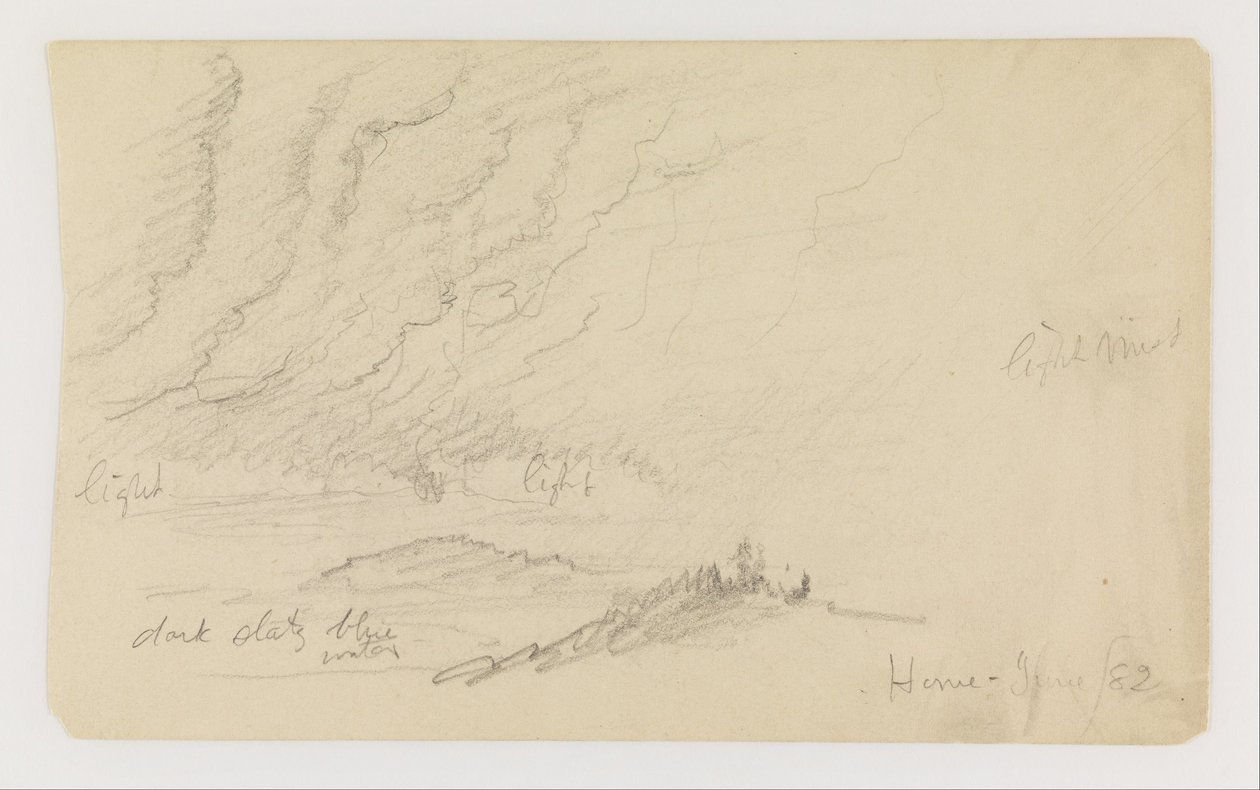 Mist over River and Hills by Frederic Edwin Church