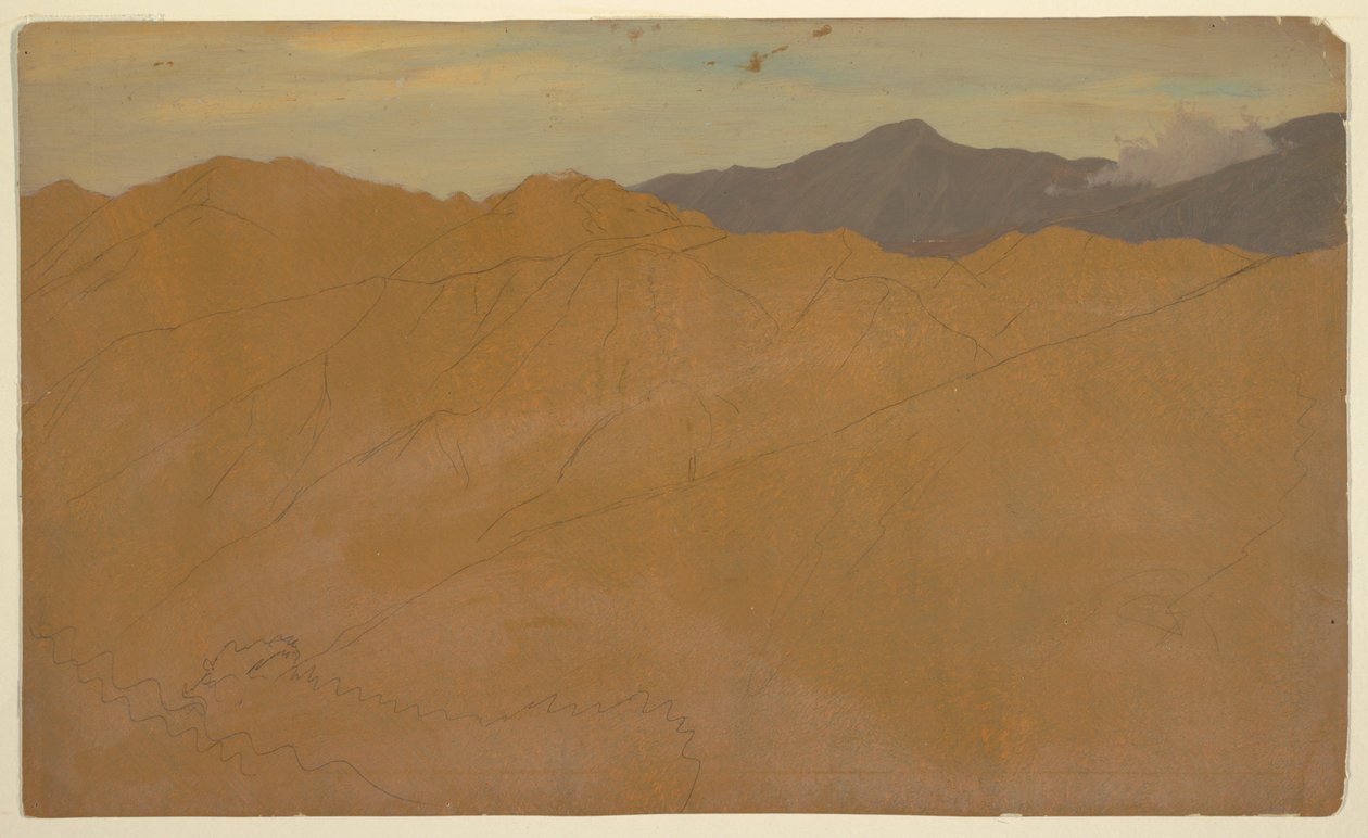 Palm Trees and Housetops, Ecuador by Frederic Edwin Church