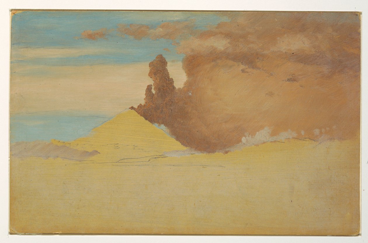 Study of Cotopaxi Erupting by Frederic Edwin Church