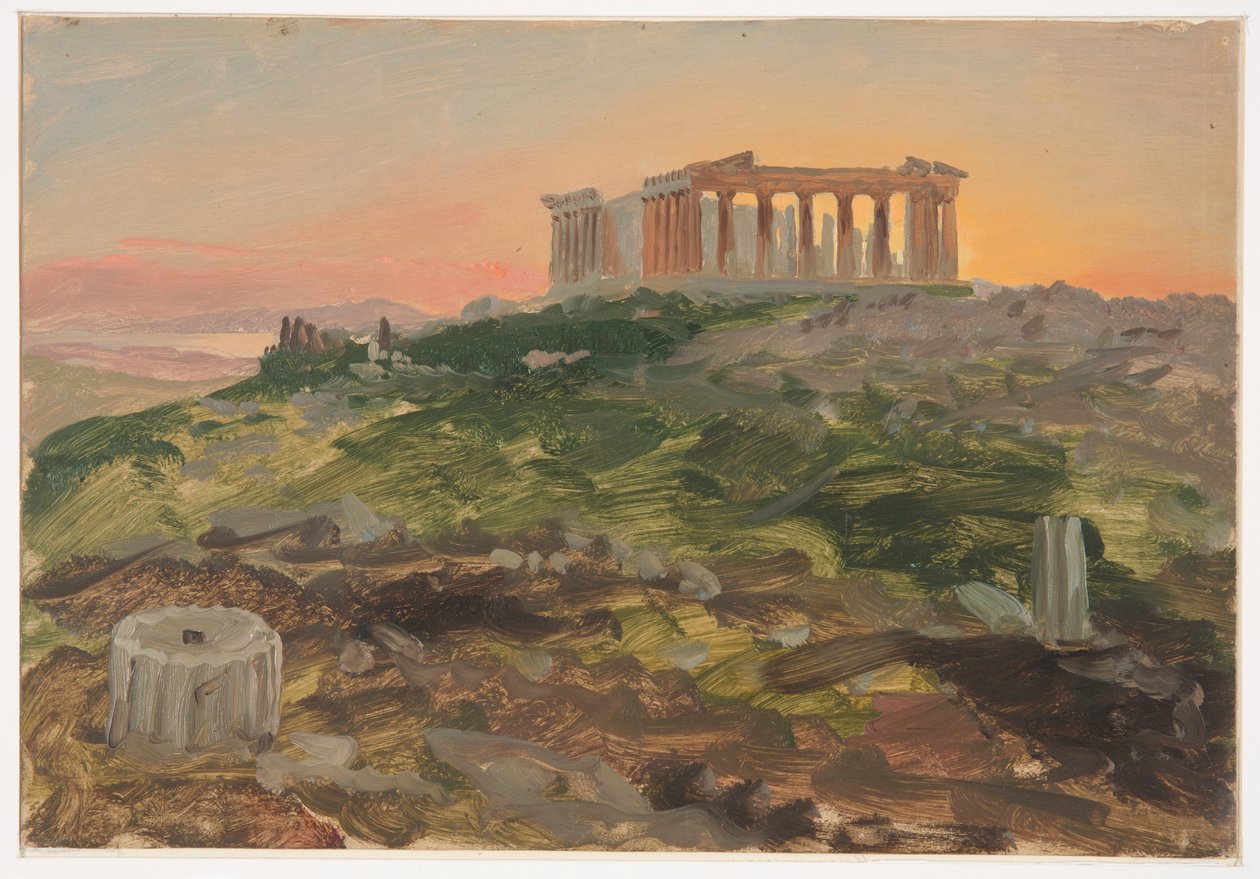 The Parthenon from the Southeast by Frederic Edwin Church
