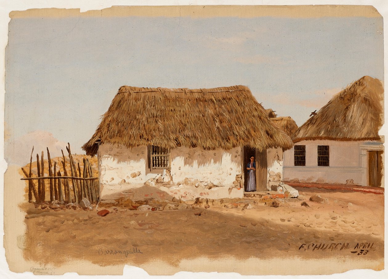Two Houses in Barranquilla, Colombia by Frederic Edwin Church