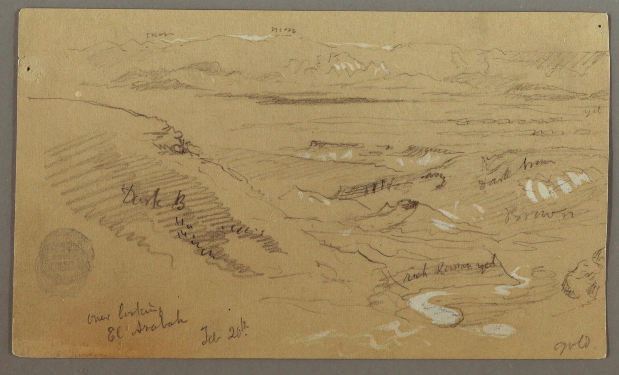 View across Wady el-Arabah by Frederic Edwin Church