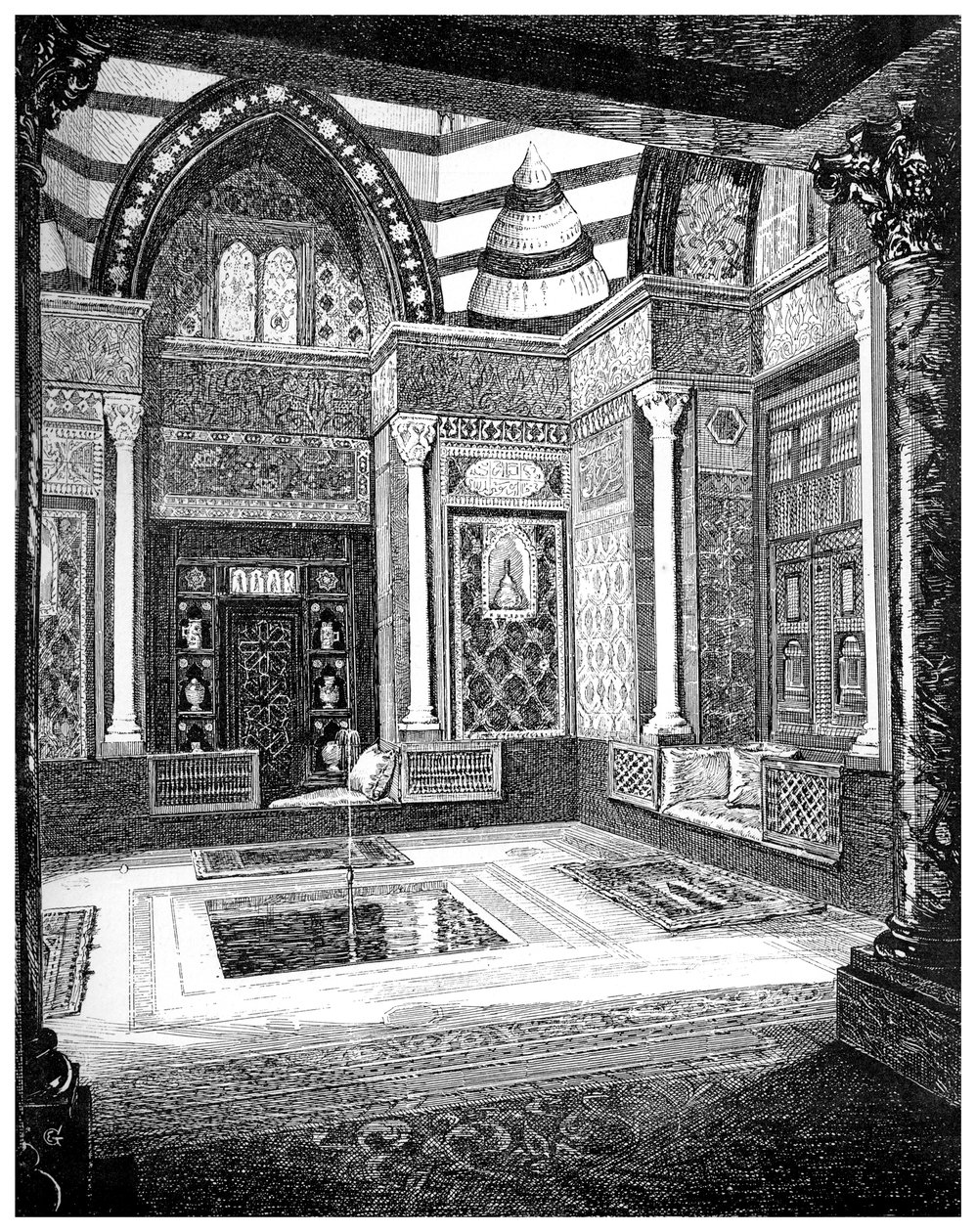 The Arab Hall by Frederic Leighton