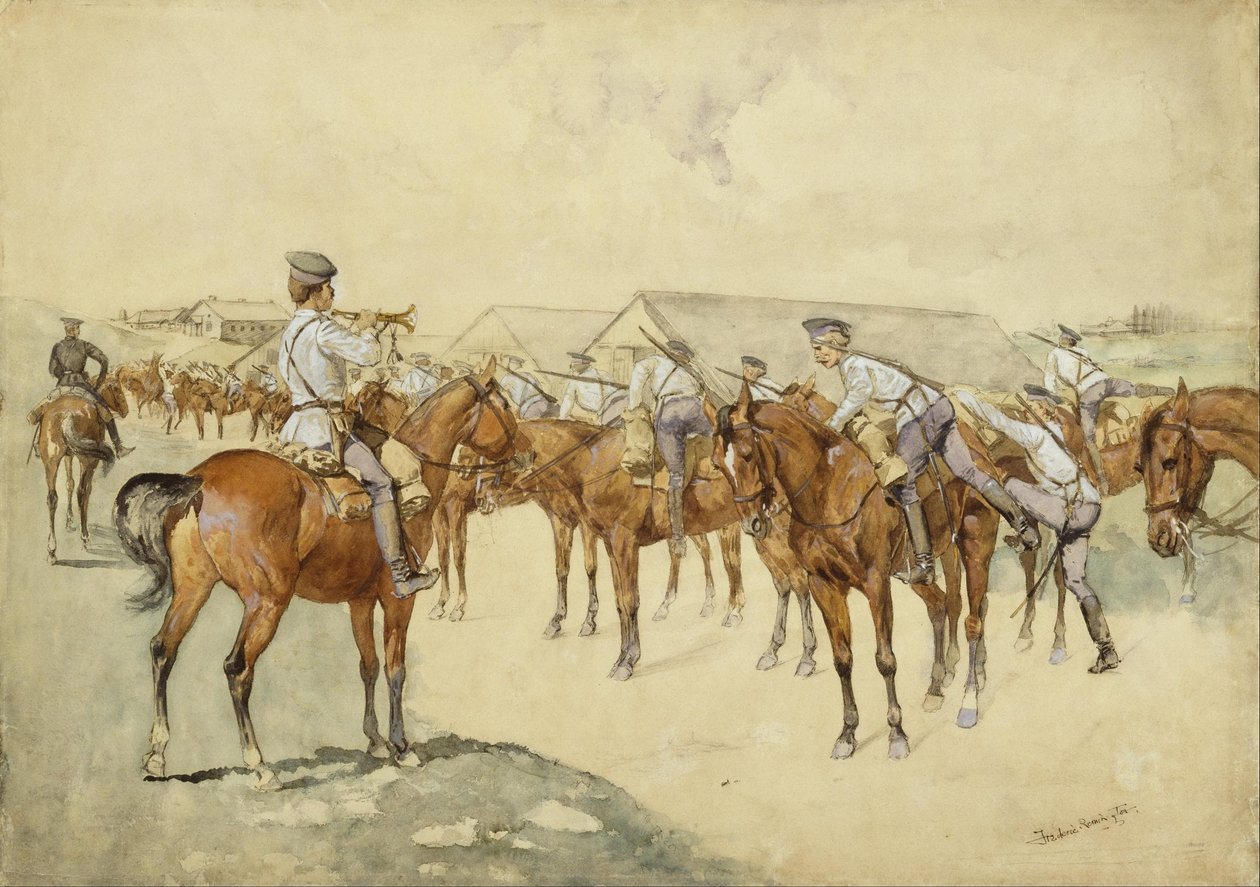 A Call to Arms by Frederic Remington