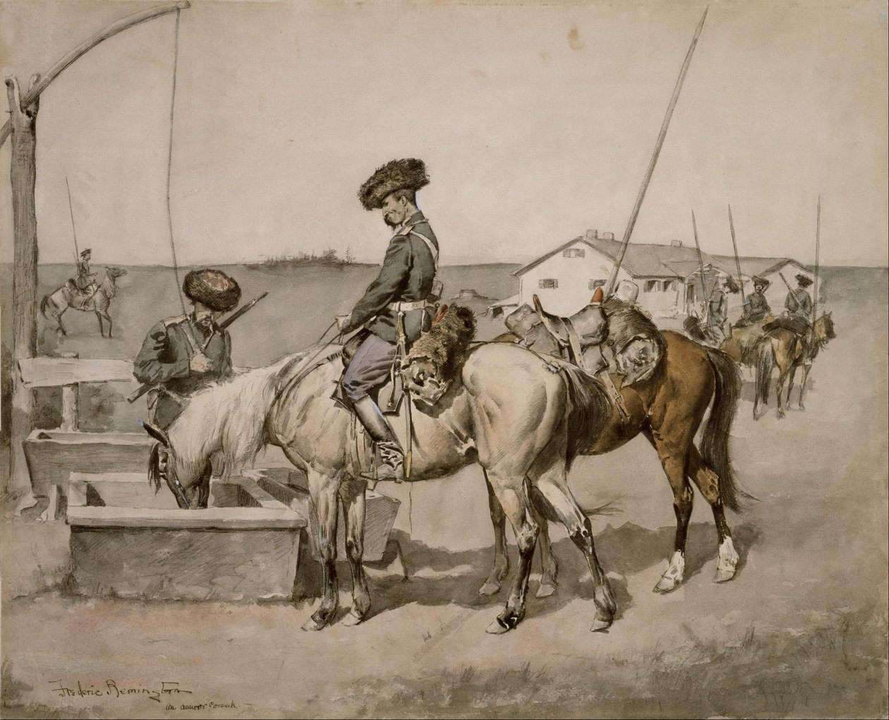 An Amoor Cossack by Frederic Remington