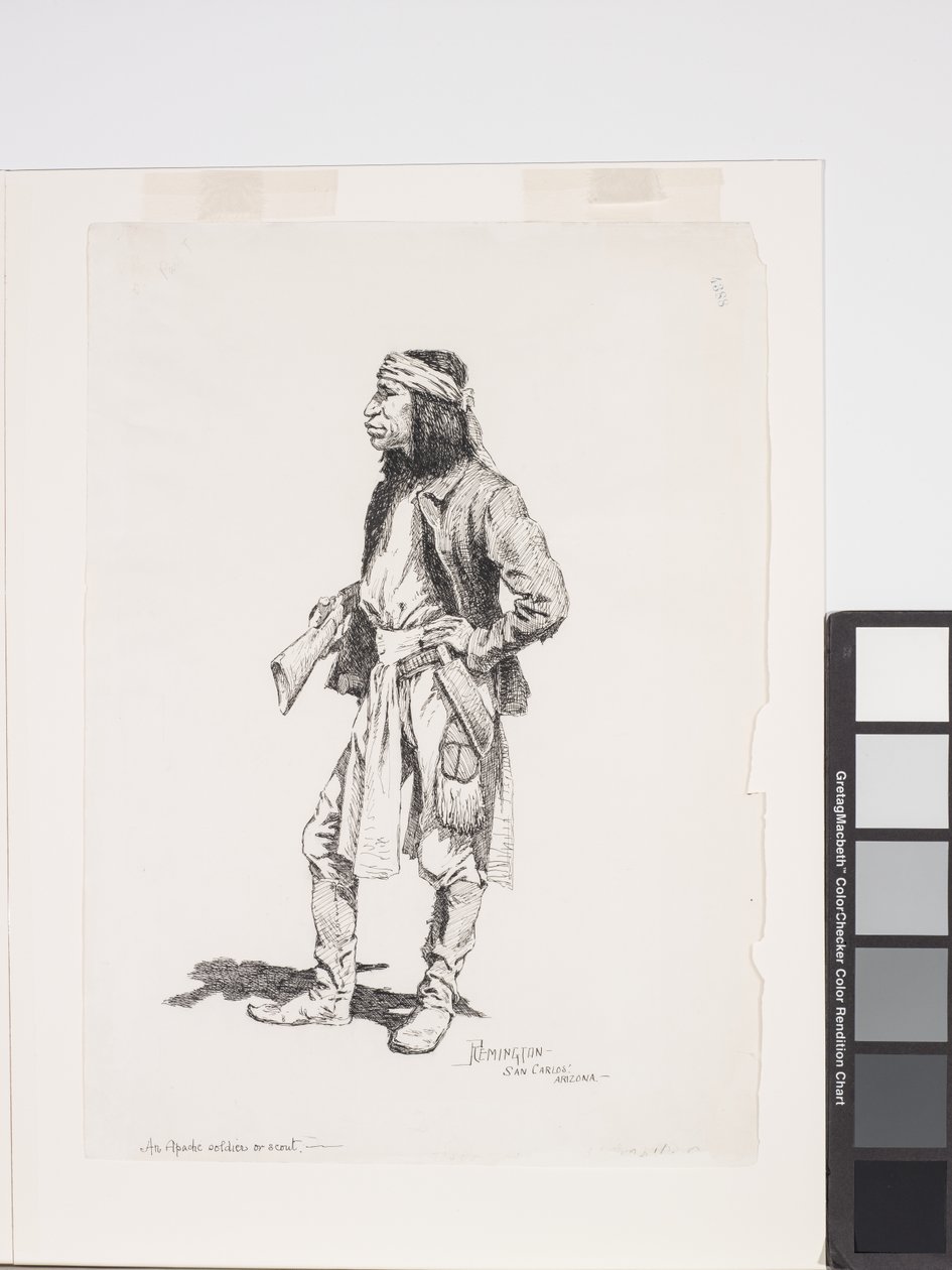 An Apache Soldier, or Scout by Frederic Remington