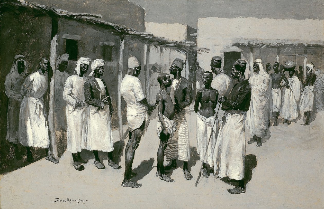 Slave Market by Frederic Remington