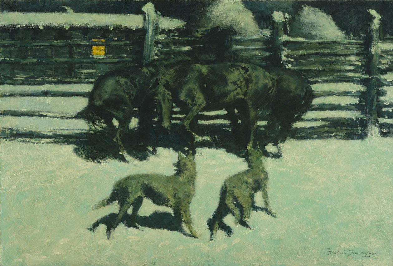 The Call for Help by Frederic Remington