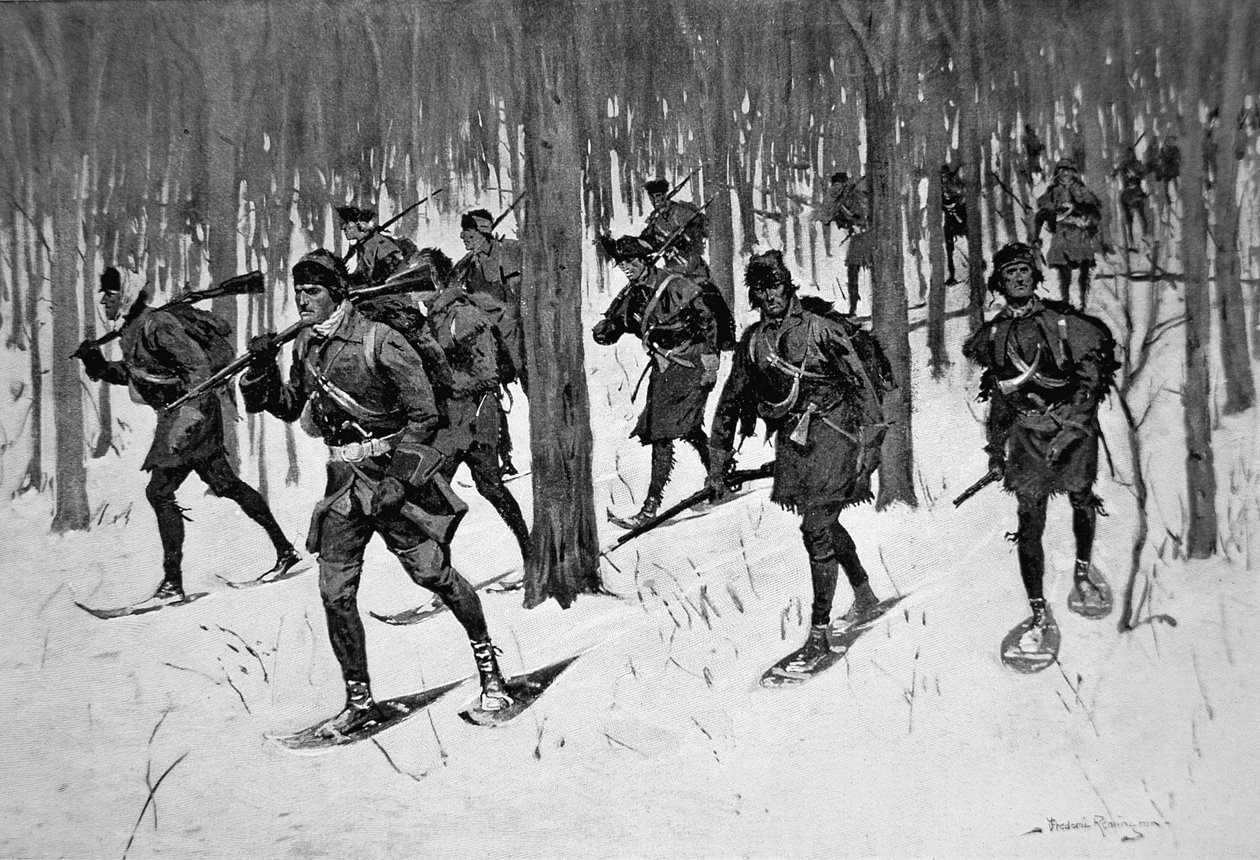 The March of Rogers Rangers by Frederic Remington