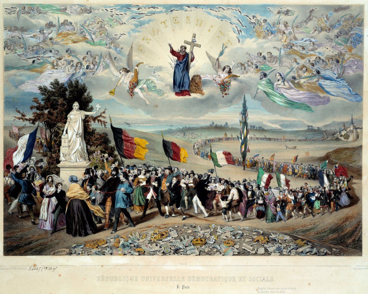 The Universal Democratic and Social Republic by Frederic Sorrieu