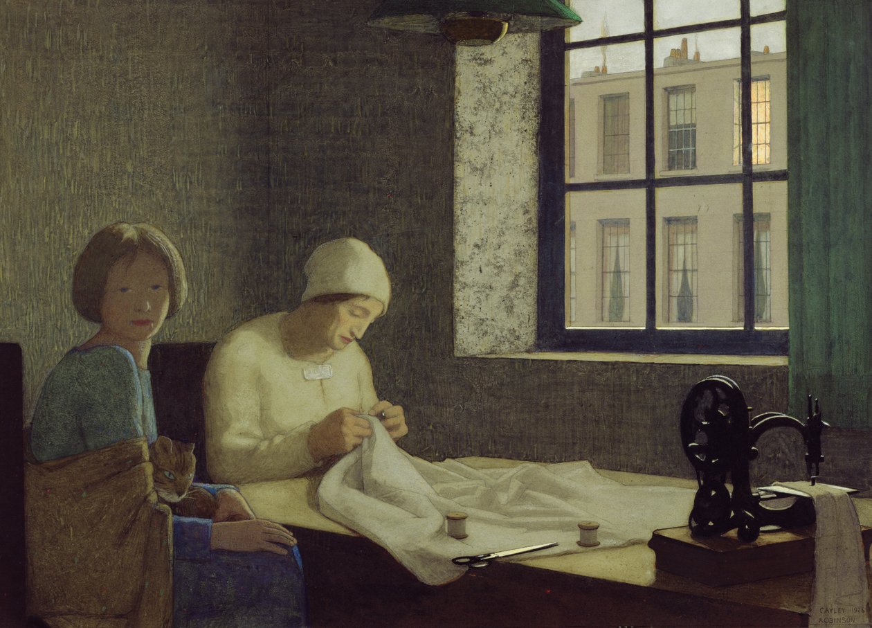 The Old Nurse by Frederick Cayley Robinson
