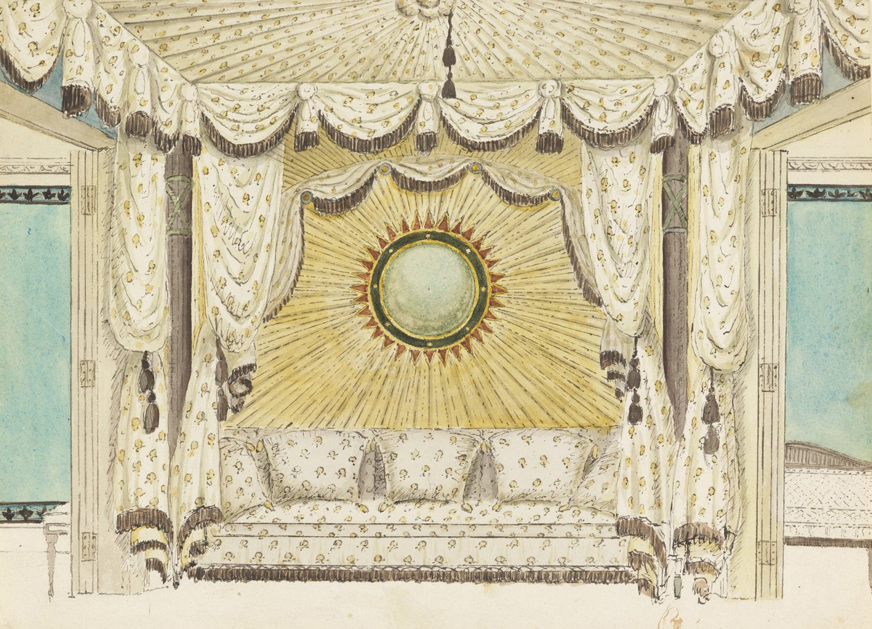 Design for Bed with Tented Alcove, Probably for the Prince of Wales