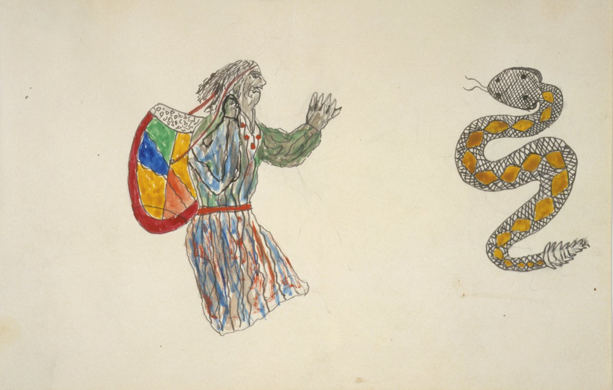 Man and Snake by Frederick Gokliz