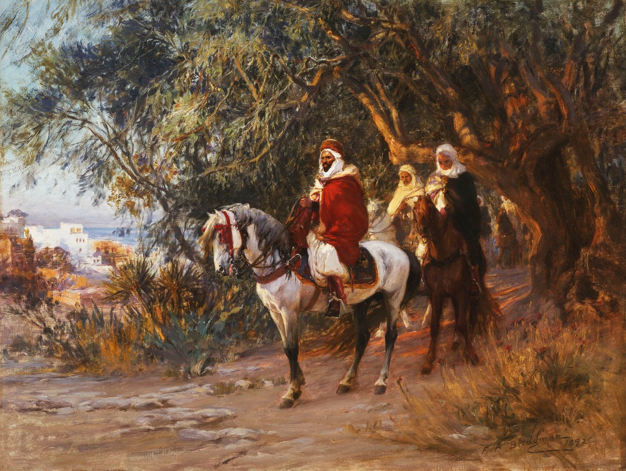 Arabs on Horseback by Frederick Arthur Bridgman