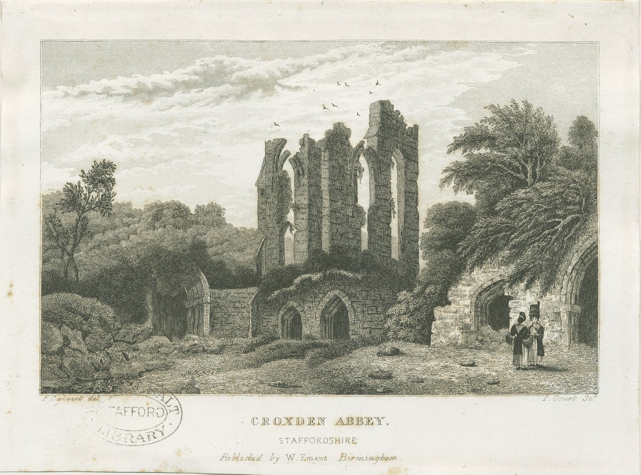 Croxden Abbey by Frederick Calvert