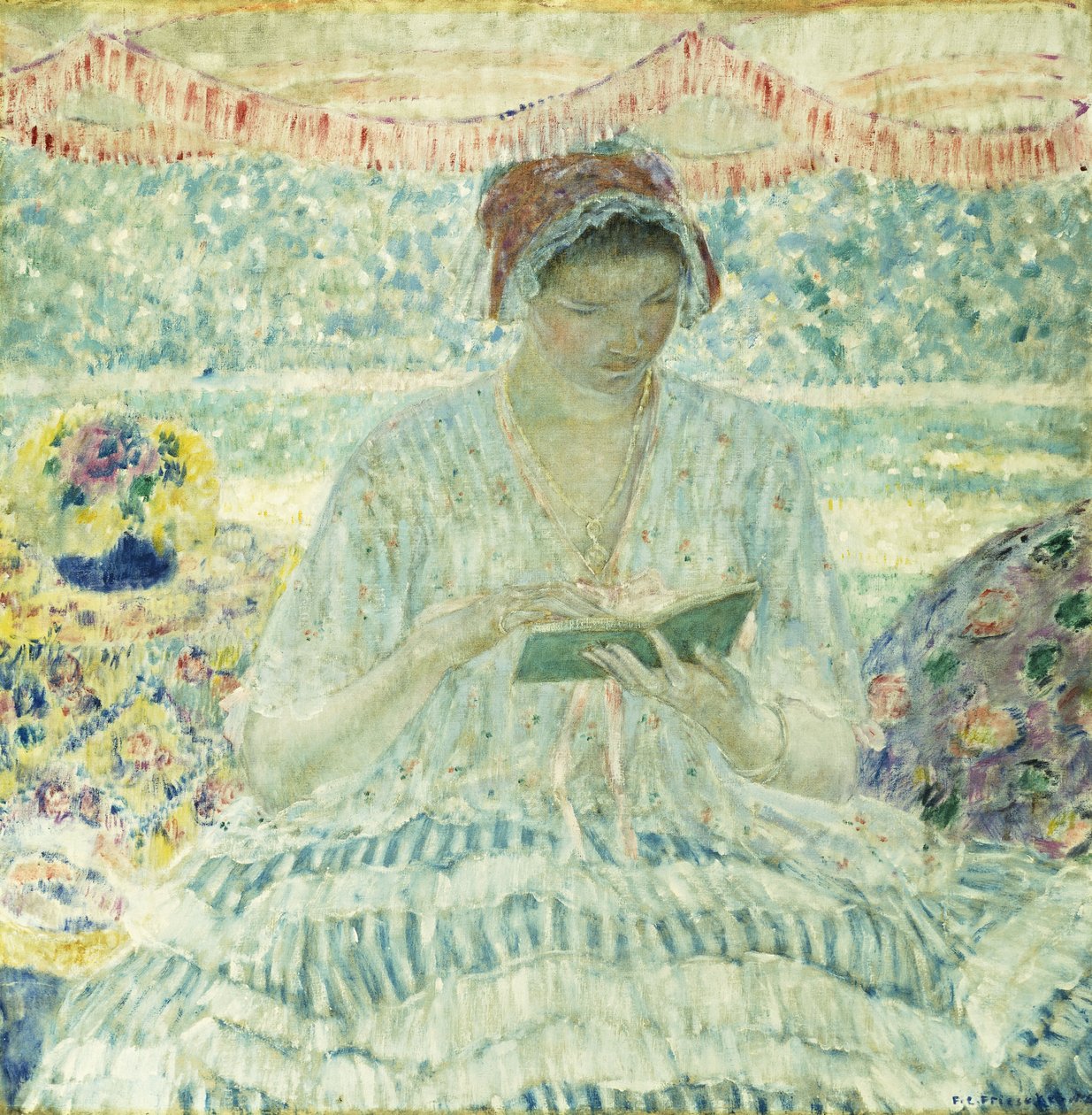 Summer Reading by Frederick Carl Frieseke