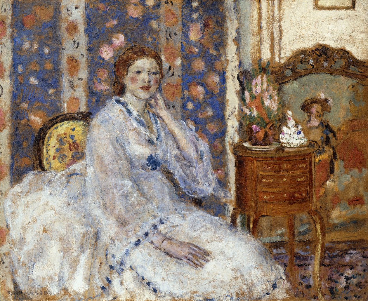 Woman Seated in an Armchair by Frederick Carl Frieseke