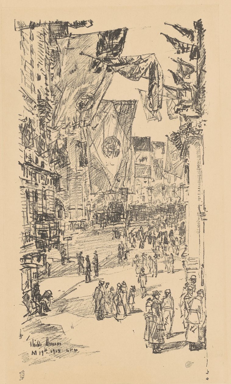 Avenue of the Allies by Frederick Childe Hassam