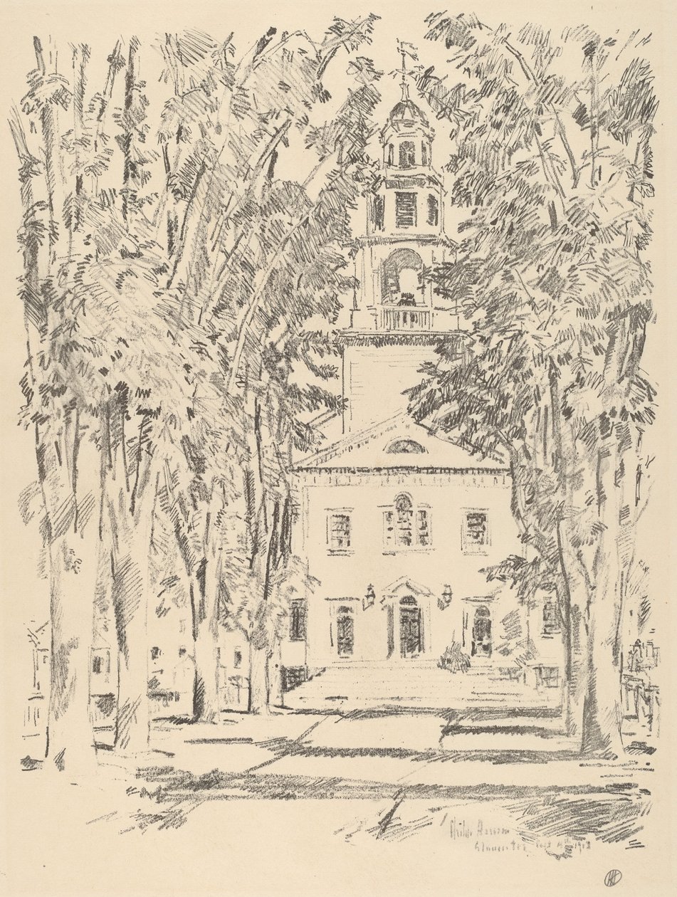 Colonial Church, Gloucester by Frederick Childe Hassam